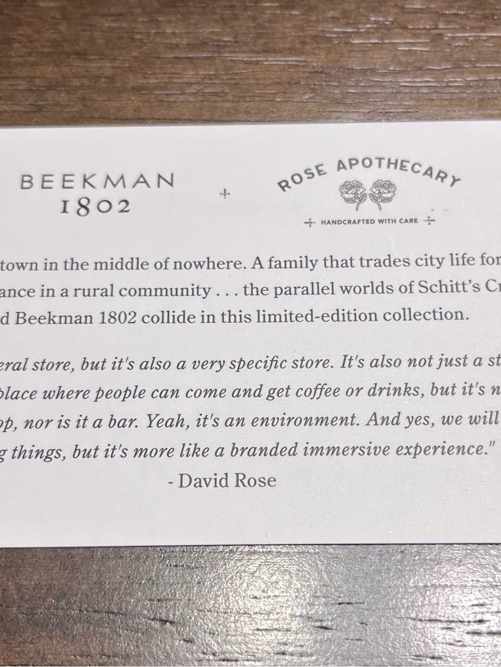 Beekman 1802 Rose Apothecary X Schitt’s Creek Limited Edition Set $135-$180 - Picture 9 of 9